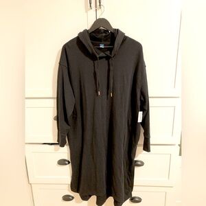 Old Navy XL Black Hooded Dress NWT